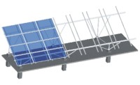 Aluminum Ground Mounting System-Fixed W Type